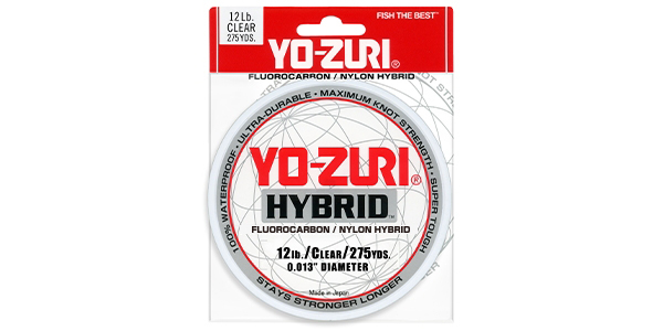 YO-ZURI HYBRID Fluorocarbon Fishing Line 15lb/600yd CLEAR NEW! FREE USA  SHIPPING