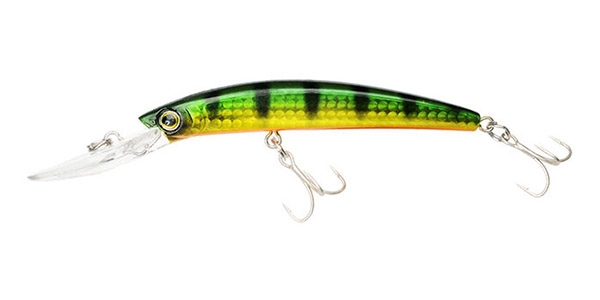  Yo-Zuri Crystal Minnow Deep Diver Walleye (F) 90mm 3-1/2  Chartreuse Tiger Floating Deep Diver Lure : Sports & Outdoors